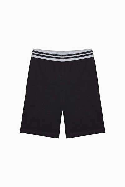 Penti Schwarzer Biker für Mädchen – Glitzer-Detail