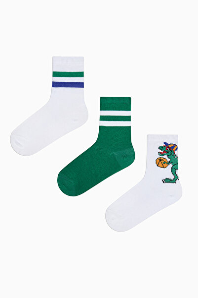 Penti Erkek Çocuk Basket Dino 3lü Soket Çorap