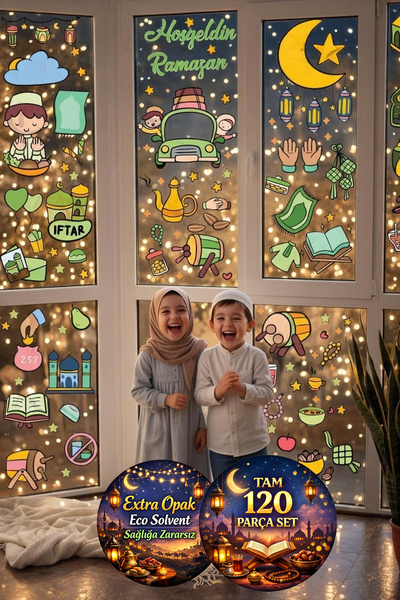 Kt Grup Hoşgeldin Ramazan Mega Sticker Seti 120 Parça Yeni Ürün Priz Sticker ...