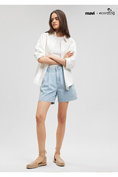 Mavi Mandy Akdeniz Açık Mavi Jean Şort 1410121-87997