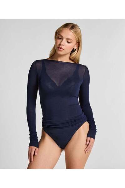 Ravza giyim Kayık Yaka Modal Kaşmir Ultra Hafif Bluz