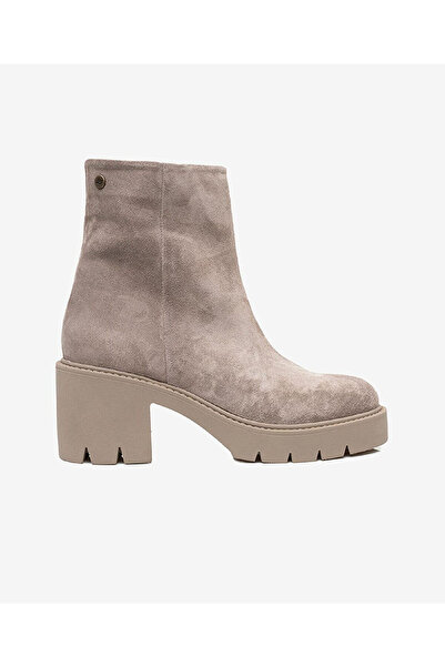 Greyder Kadın Vizon Hakiki Deri Termo Light Taban Topuklu Bot 3K2UB72156