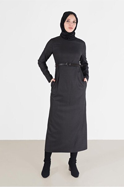 Alvina PÖTİKARE DESENLİ KLASİK ELBİSE 42365