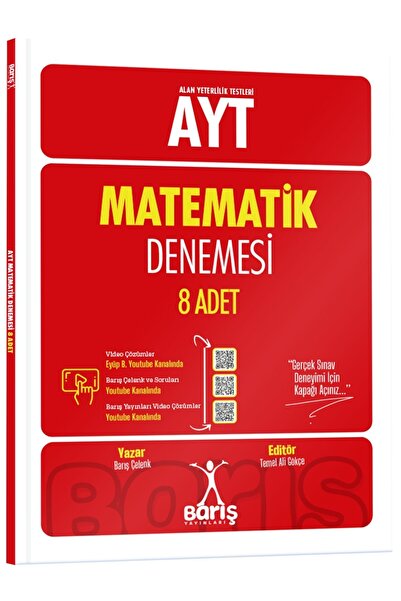 Barış Yayınları AYT Matematik Denemesi 8 Adet