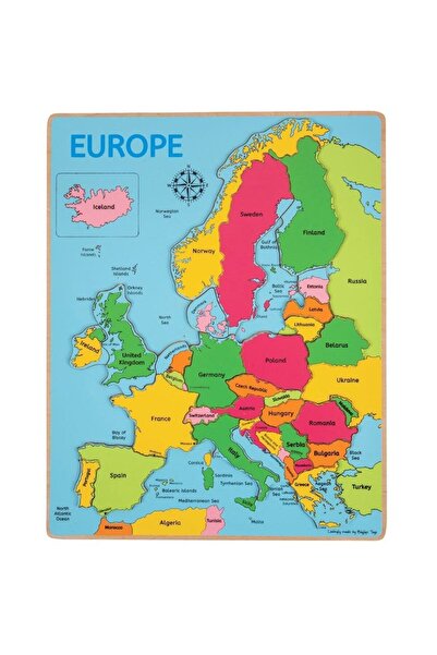 BigJigs Puzzle incastru harta Europei