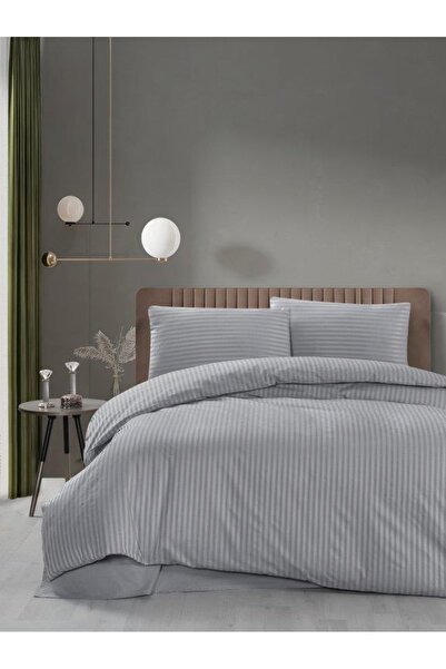 Miabella Home Σετ Παπλωματοθήκης Διπλού Κρεβατιού από Βαμβακερό Σατέν Premium...