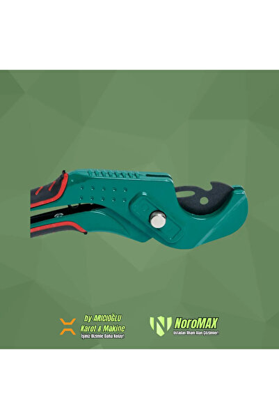 Noromax NR-32 32mm TEK Darbeli Plastik Boru Makası ( Pratik Bıçak Değişim )