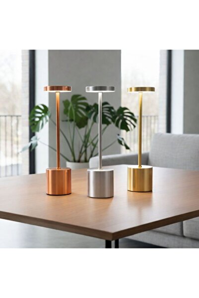 DEVADA HOME Led Dokunmatik Modern 3 Renk Dekoratif Masa Lambası