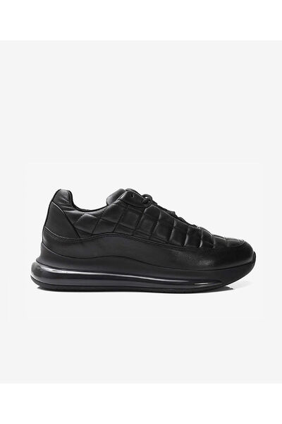 Greyder Erkek Siyah Hakiki Deri Spor Ayakkabı 3K1SA14732L