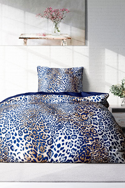 MonoHome Σετ παπλωματοθήκη μονόχρωμο μονόχρωμο 100% βαμβακερό σατέν με μοτίβο...