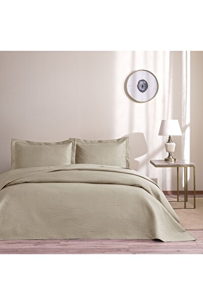 Taç Harlow Double Bedspread Set Stone