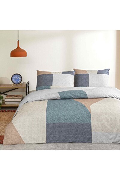 Taç Hugh Ranforce Double Duvet Cover Set Turquoise