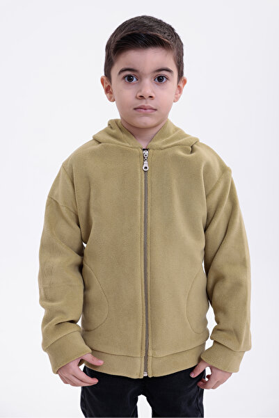 ROBA سترة رياضية للأطفال، مزودة بغطاء للرأس، وجيوب، وصوف مزدوج الجانب، موديل ...