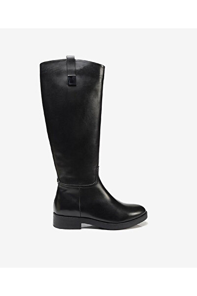 Greyder Kadın Siyah Hakiki Deri Termo Taban Çizme 3K2UC72135
