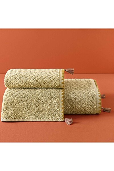 Taç Butik Brüj Pamuk Banyo Havlusu Ten Rengi 70x140