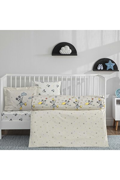 Taç Taç Lisanslı Disney Mickey Mouse Dream Baby Pamuk Bebek Nevresim Takımı