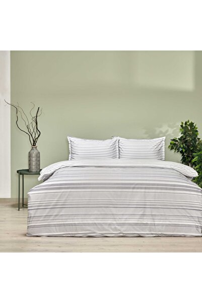 Taç Chain Double Duvet Cover Gray
