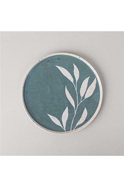 Linens Daphne Seramik 28 cm Servis Tabağı Yeşil