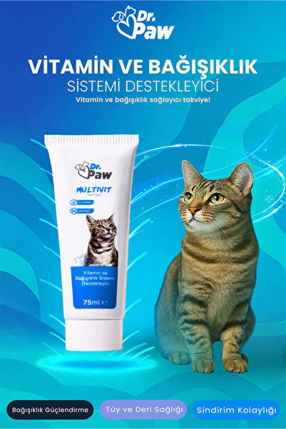 Dr.Paw Günlük Vitamin Takviyesi ve Bağışıklık Desteği Malt Macunu - Multivit ...