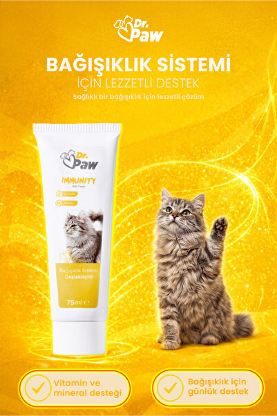 Dr.Paw Bağışıklık Sistemi Destekleyici Premium Kedi Maltı - Immunity Malt Pas...