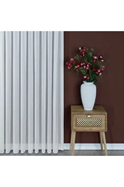 Taç Sturdy Hazır Tül Perde Ekru 250x260 cm