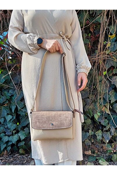 HBS حقيبة كتف بيج