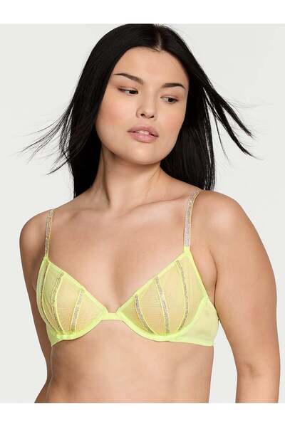 Victoria's Secret Transparan Işıltılı Demi Sütyen