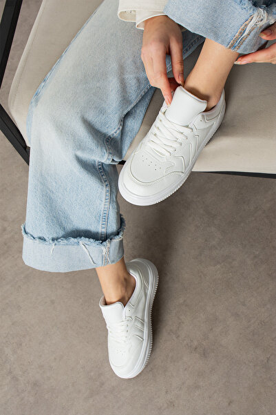 eformoda by emre yılmaz Bela ženska patika Mrj1006