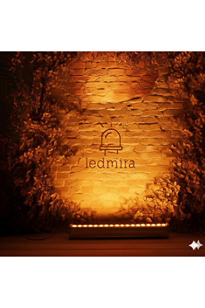 Ledmira 18w - 50cm Amber Rengi Işık Wallwasher Duvar, Minnare Ve Ağaç Boyama
