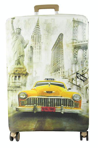 MY SARACİYE (Το # ΘΗΚΗ ΓΙΑ ΒΑΛΙΤΣΑ 146 NEWYORK TAXI Γκρι-Κίτρινο-Μέγεθος καμπ...