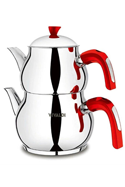 Vivaldi Nostalgia Steel Teapot Mini Size 4 Pieces G044
