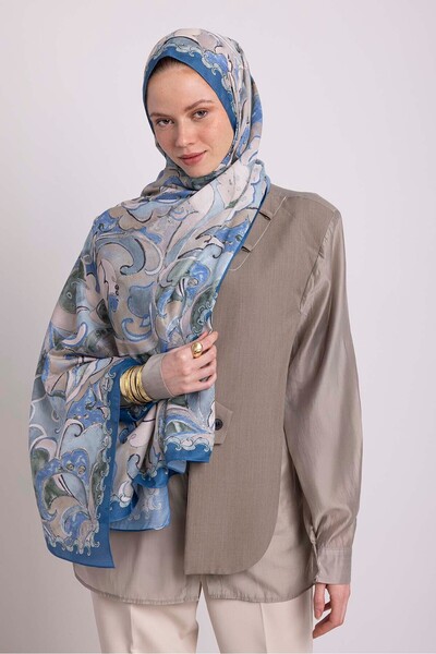 Ayshara شال ميهريماه كوليكشن هاليتش ريفزين ذو جانب واحد