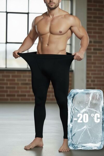 QULAT Şardonlu Termal Içlik | Erkek Pamuklu Termal Tayt