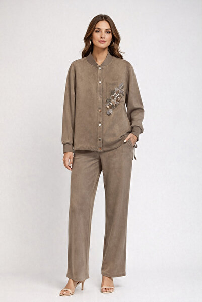 Kayra Embroidered Suede Tunic