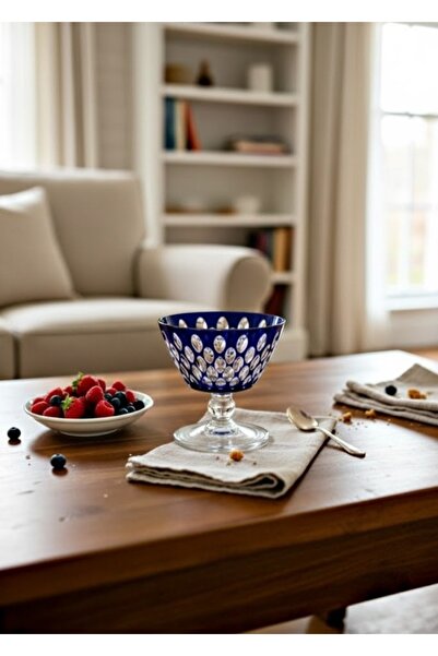 DECOSTYLE وعاء مزخرف بأرجل ملونة من ميسرا سعة 345 سم مكعب - وعاء متعدد الأغرا...