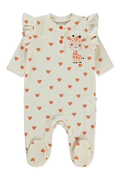 Civil Baby Kalp Zürafa Patikli 1-6 Ay Tulum - Fil Dişi 1-3 Ay