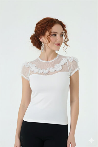 Berrak Half sleeve blouse clear brand 2634