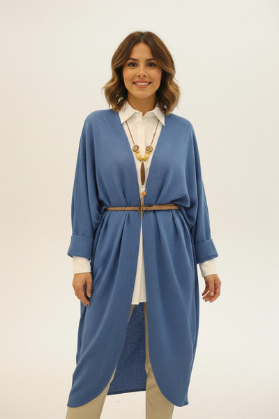 Hatun Atila HatunAtila Tricotaj Poncho Cardigan