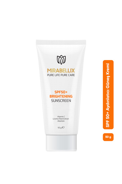 Mirabellix Leke Karşıtı & Aydınlatıcı Güneş Kremi SPF50+ – C Vitamini ve Meya...
