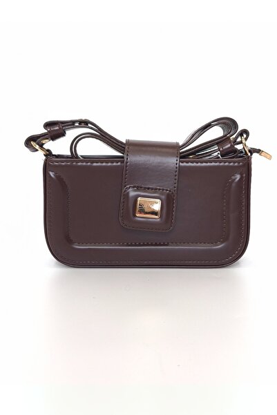 Ecrou Baguette Buckle Shoulder Bag Bitter Brown