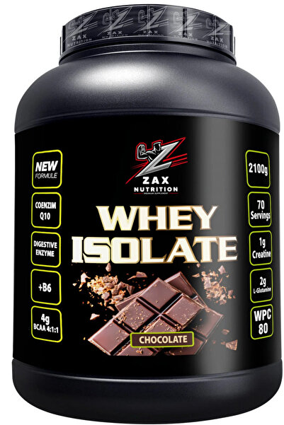 zax nutrition izole whey 2100 GR 70 servis çikolata aromalı