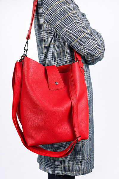 HBS 100%gerçek Deri Uzun Askılı Omuz Çantası