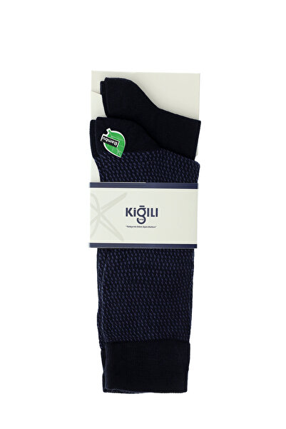 Kiğılı مجموعة من 2 جوارب من الخيزران المزخرفة