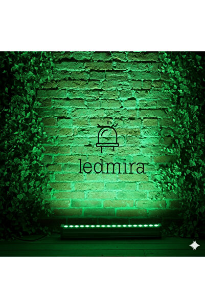 Ledmira 18w - 50cm Yeşil Renk Işık Wallwasher Duvar, Minare Ve Ağaç Boyama