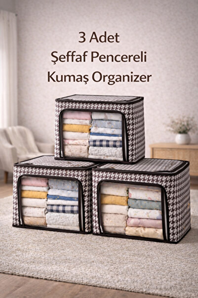 NOY Dolap Düzenleyici | Kıyafet Düzenleyici | Çelik Destekli | Şeffaf Pencere...