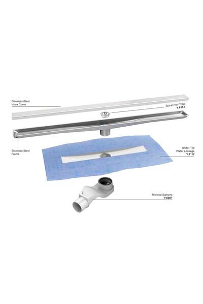evimetal Zetline Duş Kanalı 60 cm