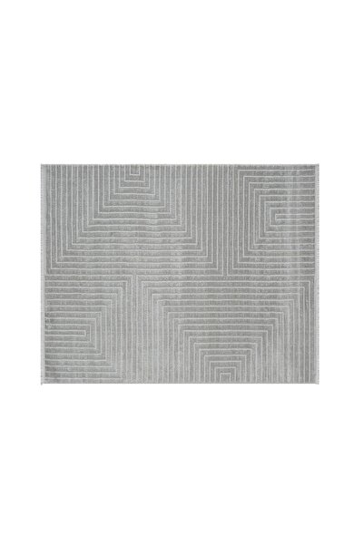 Vivense BAMBU DOKULU MODERN SIK DOKUMA YOLLUK MAKİNE HALISI, GRİ, 80X400, 597A