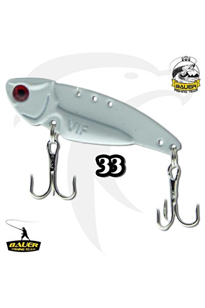 OLTAMİX Bauer Zincmetal (Vibration) Artificial Bait 9 Gr Gray