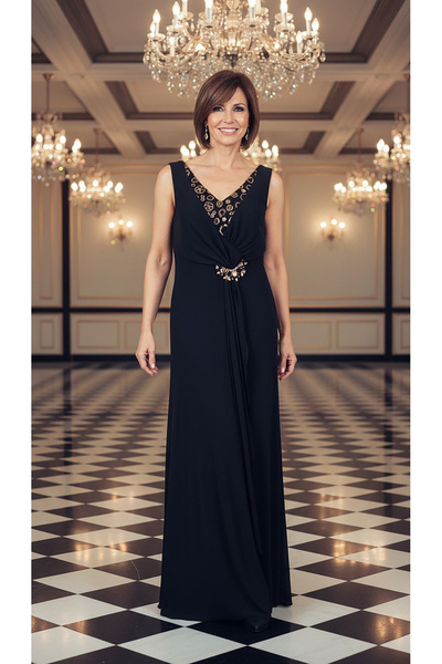 dml giyim Taş detaylı abiye elbise