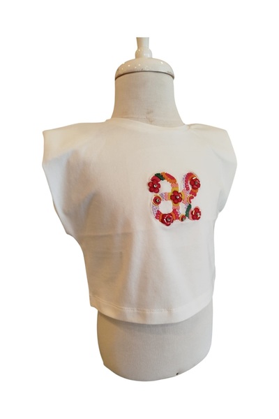 Abel & Lula Καλοκαιρινή κεντητή μπλούζα Abel&lulal για κορίτσια 5140